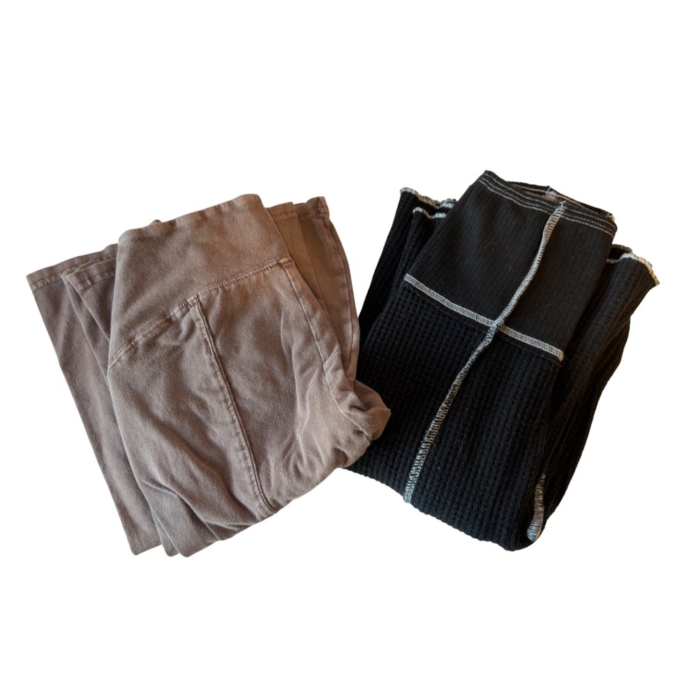 Out From Under Lot of 2 Bella and Aria Wide Leg Flare Leggings Pants Size XS